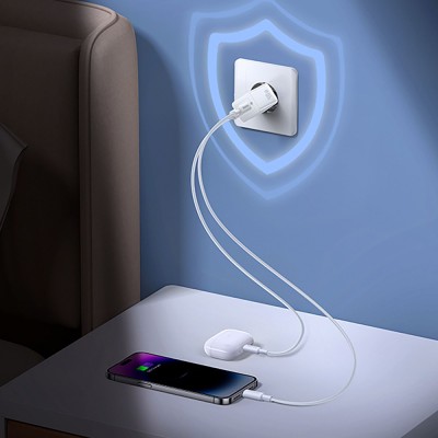 Зарядний Пристрій Baseus GaN5 Pro 40W Wall charger 2Type-C (CCGP180102) White