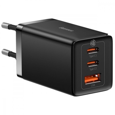 Зарядний Пристрій Baseus GaN5 Pro 65W 2C+U (CCGP120202 ) Бiлий Зарядний Пристрій Baseus GaN5 Pro 65W 2C+U (CCGP120202 ) Бiлий