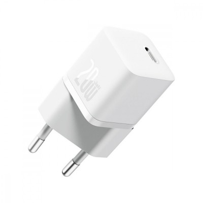 Зарядний Пристрій Baseus GaN5S 20W Fast Charger (1 Type-C) (P10162503213-00) White