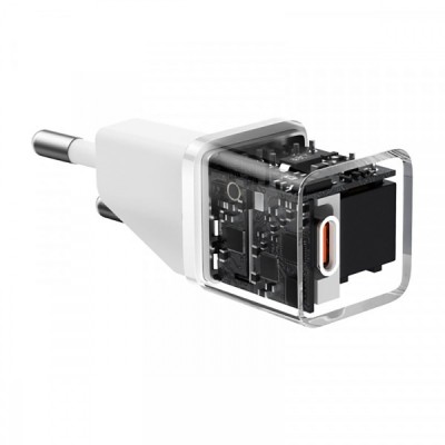 Зарядний Пристрій Baseus GaN5S 20W Fast Charger (1 Type-C) (P10162503213-00) White