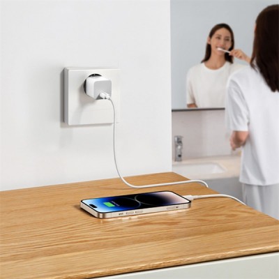Зарядний Пристрій Baseus GaN5S 20W Fast Charger (1 Type-C) (P10162503213-00) White