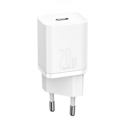 Зарядний Пристрій Baseus Super Silicone PD Charger 20W (1Type-C) (CCSUP-B02) White Зарядний Пристрій Baseus Super Silicone PD Charger 20W (1Type-C) (CCSUP-B02) White