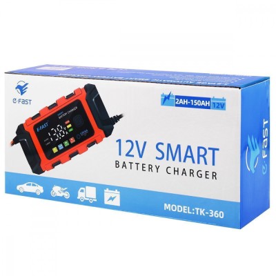 Зарядний пристрій E-Fast TK360 12V/6A CS red Зарядний пристрій E-Fast TK360 12V/6A CS red