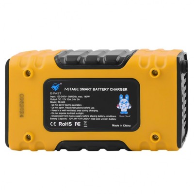 Зарядний пристрій E-Fast TK600 12V10A 24V/5A CS red Зарядний пристрій E-Fast TK600 12V10A 24V/5A CS red