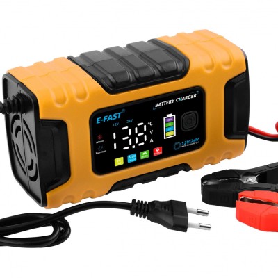 Зарядний пристрій E-Fast TK600 12V10A 24V/5A CS red Зарядний пристрій E-Fast TK600 12V10A 24V/5A CS red