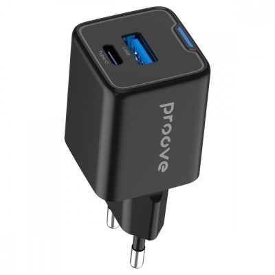 Зарядний Пристрій Proove Pocket GaN 25W (Type-C + USB) (WCPG25111201) black