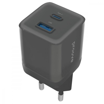 Зарядний Пристрій Proove Pure GaN Plus 30W (Type-C + USB) (WCPU30111201) black