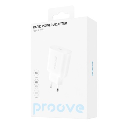 Зарядний Пристрій Proove Rapid 20W (Type-C) (WCRP20000102) white