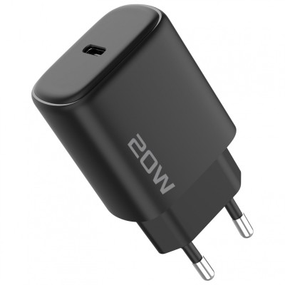 Зарядний Пристрій Proove Silicone Power 2 20W (Type-C) + Cable Type-C to Lightning (1m) (WCSP22010001) black