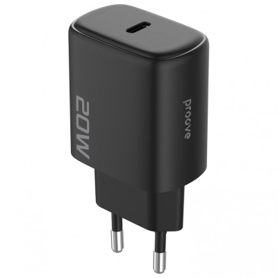 Зарядний Пристрій Proove Silicone Power 2 20W (Type-C) + Cable Type-C to Lightning (1m) (WCSP22010001) black