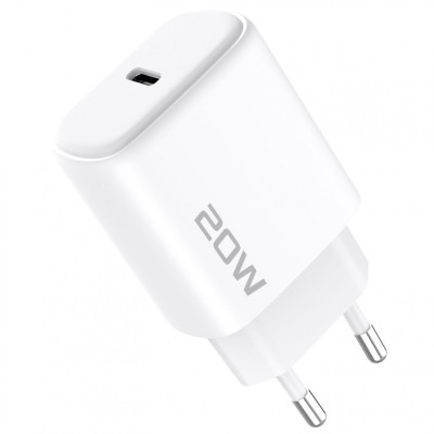 Зарядний Пристрій Proove Silicone Power 2 20W (Type-C) + Cable Type-C to Lightning (1m) (WCSP22010002) white