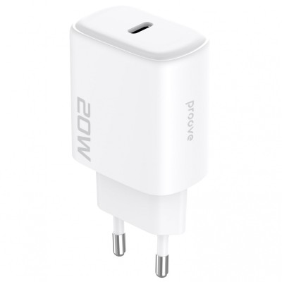 Зарядний Пристрій Proove Silicone Power 2 20W (Type-C) + Cable Type-C to Lightning (1m) (WCSP22010002) white