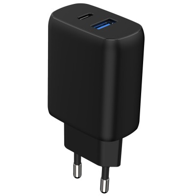 Зарядний Пристрій Proove Silicone Power 2 30W (Type-C + USB) + Cable Type-C to Type-C (1m) (WCSP23011001) black