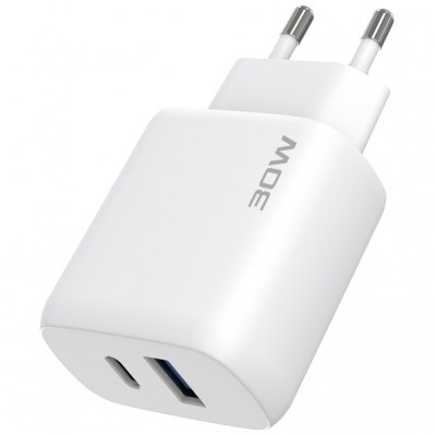 Зарядний Пристрій Proove Silicone Power 2 30W (Type-C + USB) + Cable Type-C to Type-C (1m) (WCSP23011001) black