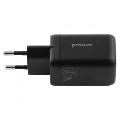 Зарядний Пристрій Proove Silicone Power 40W (Type-C + Type-C) (WCSP4020001) Black