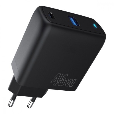 Зарядний Пристрій Proove Silicone Power 45W (Type-C + USB) (WCSP45110001) Black Зарядний Пристрій Proove Silicone Power 45W (Type-C + USB) (WCSP45110001) Black