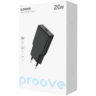 Зарядний Пристрій Proove Slender 20W (Type-C) (WCSS20010002) white