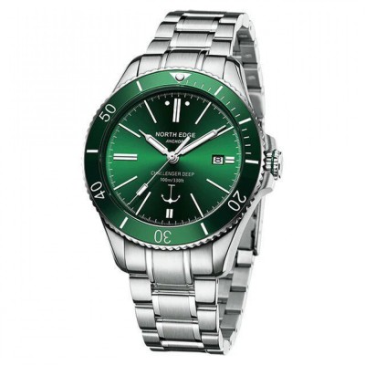 Механічний Годинник NORTH EDGE ANCHOR green