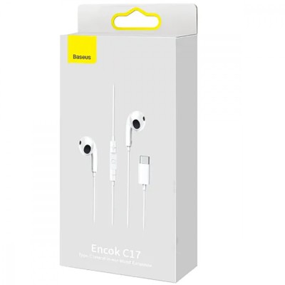 Навушники Baseus Encok CZ17 (Type-C) white