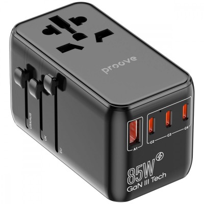 Універсальний адаптер Proove Trip 85W (TATR85130001) Black