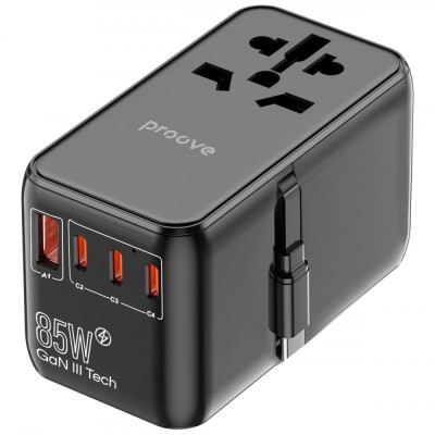 Універсальний адаптер Proove Trip 85W (TATR85130001) Black