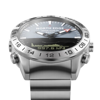 Цифровий Годинник NORTH EDGE Gavia silver