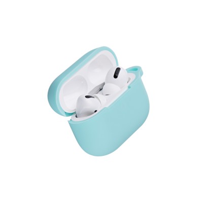 Чохол 2Е для AirPods Pro (Gen 1-2, 2019-2022), Pure Color Silicone (2.5mm) , зелений світлий (2E-PODSPR-IBPCS-2.5-MT)