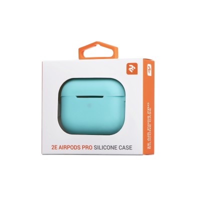 Чохол 2Е для AirPods Pro (Gen 1-2, 2019-2022), Pure Color Silicone (2.5mm) , зелений світлий (2E-PODSPR-IBPCS-2.5-MT)