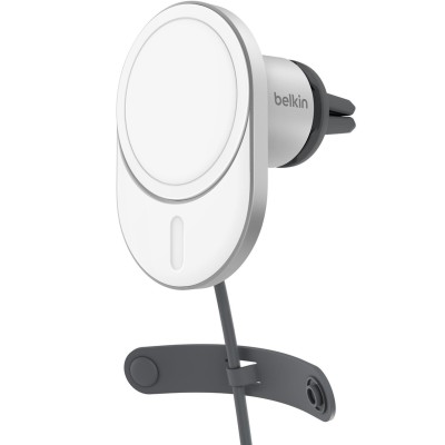 Автомобільний тримач смартфона Belkin MagSafe Qi2 бездротова зарядка, чорний (WIC008BTGR-V2)