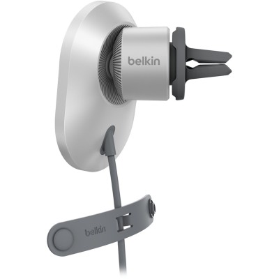 Автомобільний тримач смартфона Belkin MagSafe Qi2 бездротова зарядка, чорний (WIC008BTGR-V2) Автомобільний тримач смартфона Belkin MagSafe Qi2 бездротова зарядка, чорний (WIC008BTGR-V2)