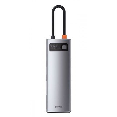 HUB Baseus Metal Gleam Multifunctional 8-in-1 Type-C (Gray) (CAHUB-CV0G)