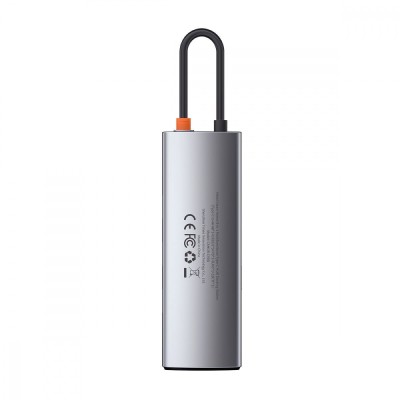 HUB Baseus Metal Gleam Multifunctional 8-in-1 Type-C (Gray) (CAHUB-CV0G)