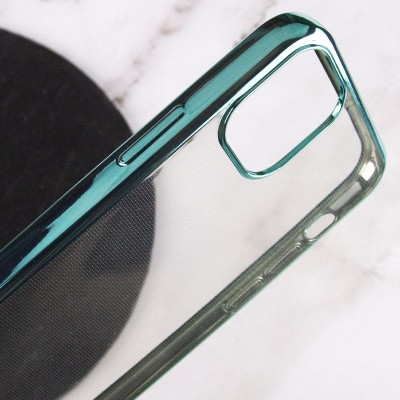 Прозрачный силиконовый чехол глянцевая окантовка Full Camera для Apple iPhone 13 mini (5.4") Зеленый Прозрачный силиконовый чехол глянцевая окантовка Full Camera для Apple iPhone 13 mini (5.4") Зеленый