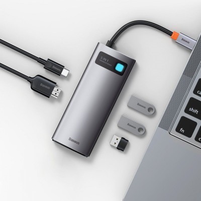 USB-Хаб Baseus Metal Gleam Series 5-in-1 Type-C CAHUB-CX0G