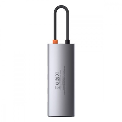 USB-Хаб Baseus Metal Gleam Series 6-in-1 Type-C CAHUB-CW0G Grey USB-Хаб Baseus Metal Gleam Series 6-in-1 Type-C CAHUB-CW0G Grey