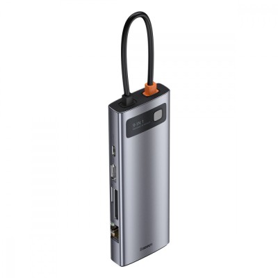 USB-Хаб Baseus Metal Gleam Series 9-in-1 Type-C CAHUB-CU0G