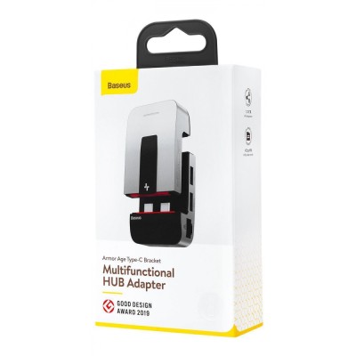 USB-Хаб Baseus Multifunctional Armor Age Type-C Bracket Gray