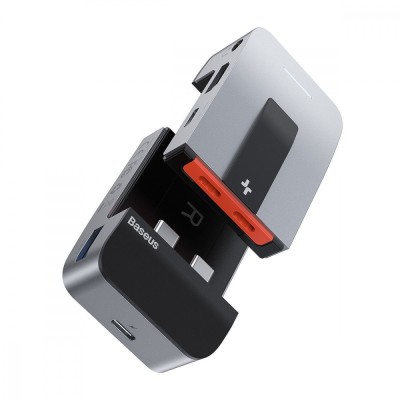 USB-Хаб Baseus Multifunctional Armor Age Type-C Bracket Gray