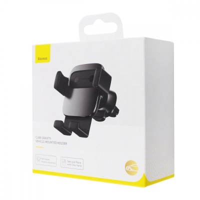 Автомобільний тримач Baseus Cube Gravity Vehicle Mounted (SUYL-FK01) Black Автомобільний тримач Baseus Cube Gravity Vehicle Mounted (SUYL-FK01) Black