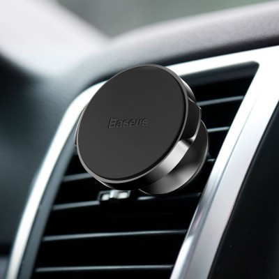 Автомобільний тримач Baseus Magnetic Air Vent Mount (SUER-A01) Black Автомобільний тримач Baseus Magnetic Air Vent Mount (SUER-A01) Black