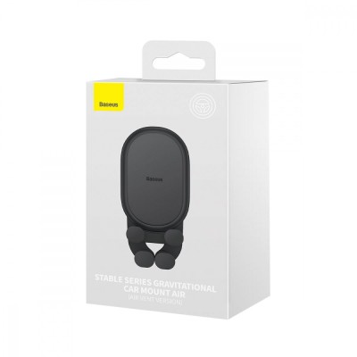 Автомобільний тримач Baseus Stable Gravitational Car Mount Air (Air Outlet Version) (SUWX020001) Black