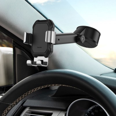 Автомобільний тримач Baseus Tank Gravity Car Mount With Suction Base (SUYL-TK01) Black Автомобільний тримач Baseus Tank Gravity Car Mount With Suction Base (SUYL-TK01) Black