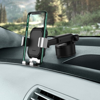 Автомобільний тримач Baseus Tank Gravity Car Mount With Suction Base (SUYL-TK01) Black Автомобільний тримач Baseus Tank Gravity Car Mount With Suction Base (SUYL-TK01) Black