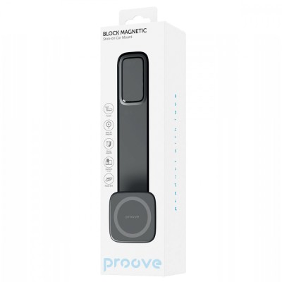Автомобільний тримач Proove Block Magnetic Stick-on Car Mount (CHBM00000001) Black