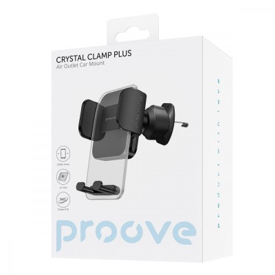 Автомобільний тримач Proove Crystal Clamp Plus Air Outlet Car Mount (CHCCP0000001) Black