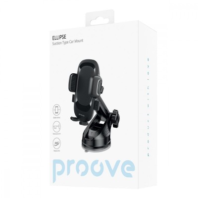 Автомобільний тримач Proove Ellipse Suction Type Car Mount (CHES00000001) Black