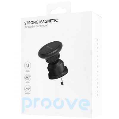 Автомобільний тримач Proove Strong Magnetic Air Outlet Car Mount (CHSR00000001) Black