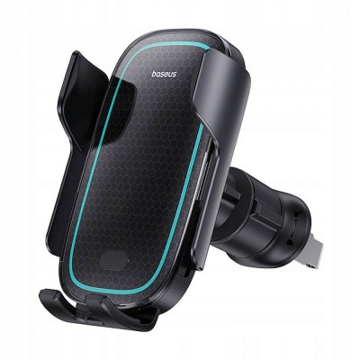 Автомобільний тримач З бездротовою зарядкою Baseus Milky Way Pro 15W (C40357000111-00) Black