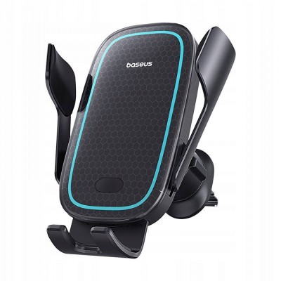 Автомобільний тримач З бездротовою зарядкою Baseus Milky Way Pro 15W (C40357000111-00) Black