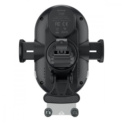 Автомобільний тримач З бездротовою зарядкою Proove Rounded Energy 15W (WHRE15010001) Black
